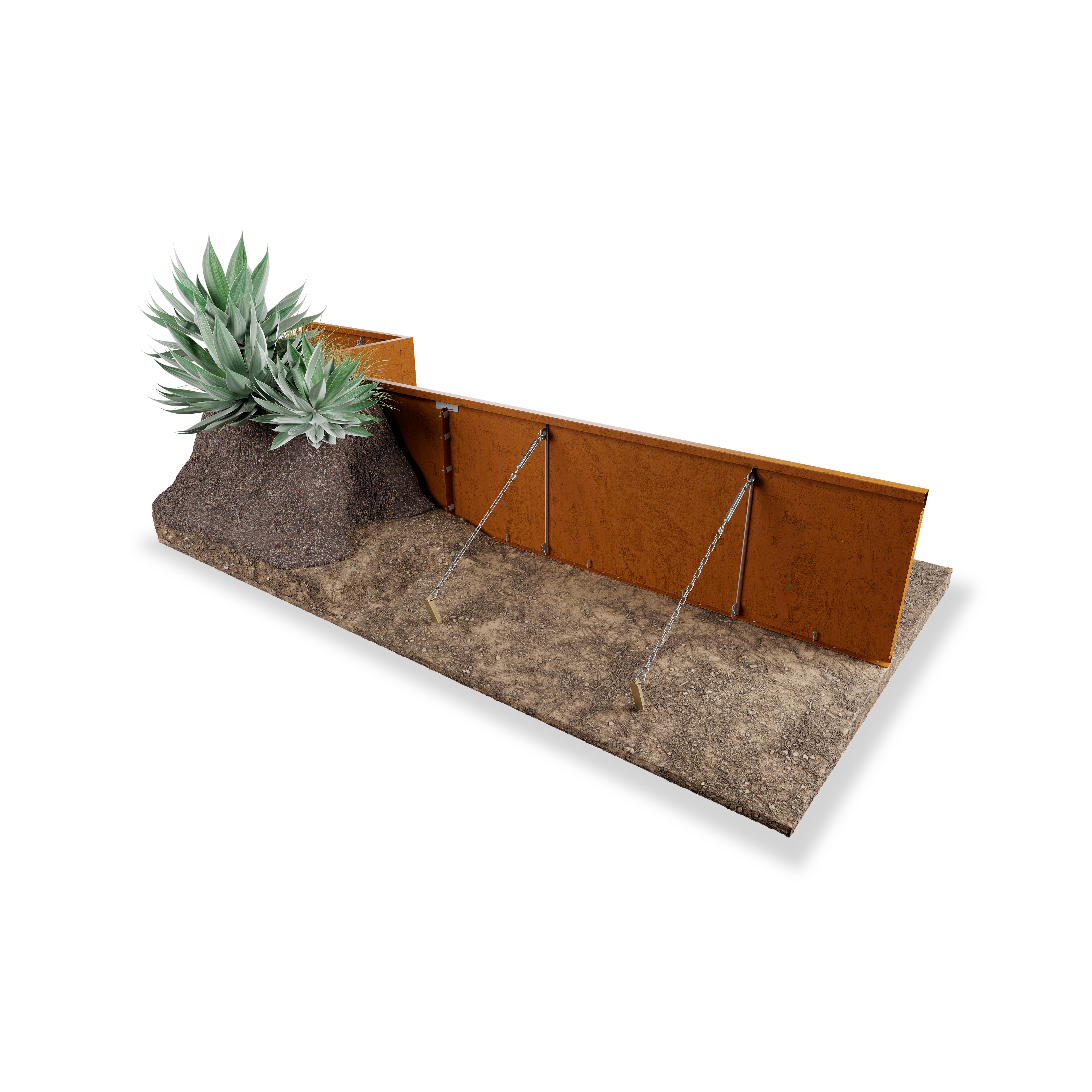 Zero Flex Weathering Steel Planter 15.75