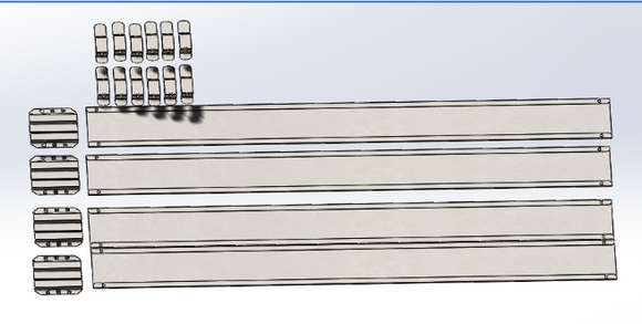 6" Height Rigid Garden Edging - Weathering Steel Click Connect