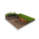 9.5" Height Flexible Steel Edging - Weathering Steel-1