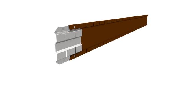 6" Height Flex Garden Edging - Weathering Steel
