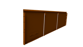 22" Height Flexible Steel Edging - Weathering Steel