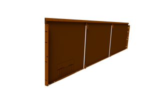 22" Height Flexible Steel Edging - Weathering Steel