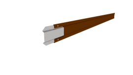 4" Height Rigid Garden Edging - Weathering Steel