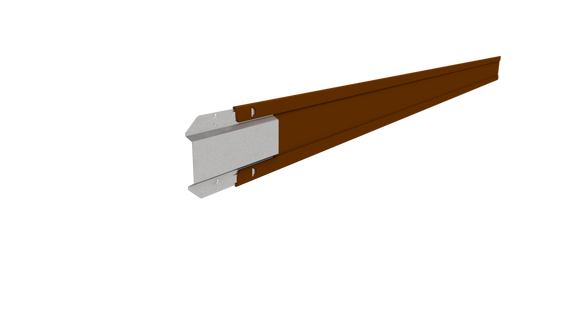 4" Height Rigid Garden Edging - Weathering Steel