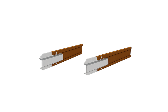 4" Height Rigid Garden Edging - Weathering Steel