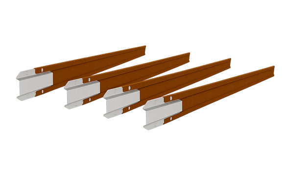 4" Height Rigid Garden Edging - Weathering Steel