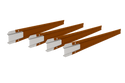4" Height Rigid Garden Edging - Weathering Steel