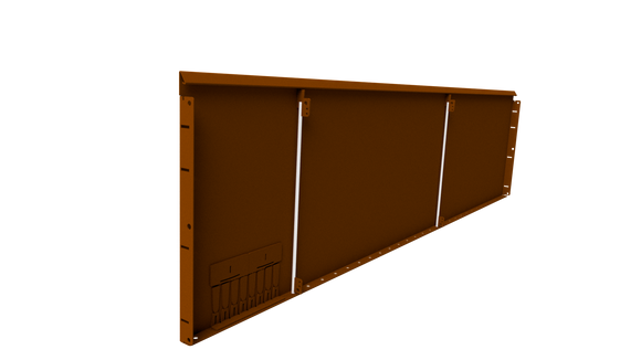 22" Height Rigid Steel Edging - Weathering Steel