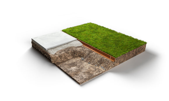 3" Weathering Steel Rigid Garden Edging and Steel Retaining