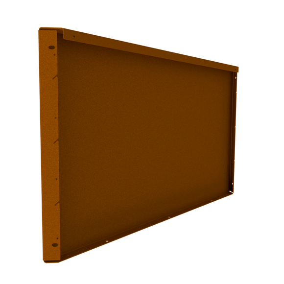 9.5" Height Modular Planter - Weathering Steel