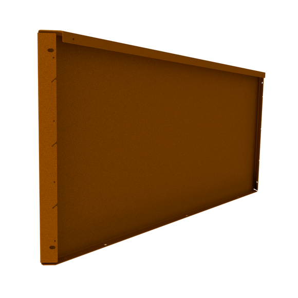 22" Height Modular Planter - Weathering Steel