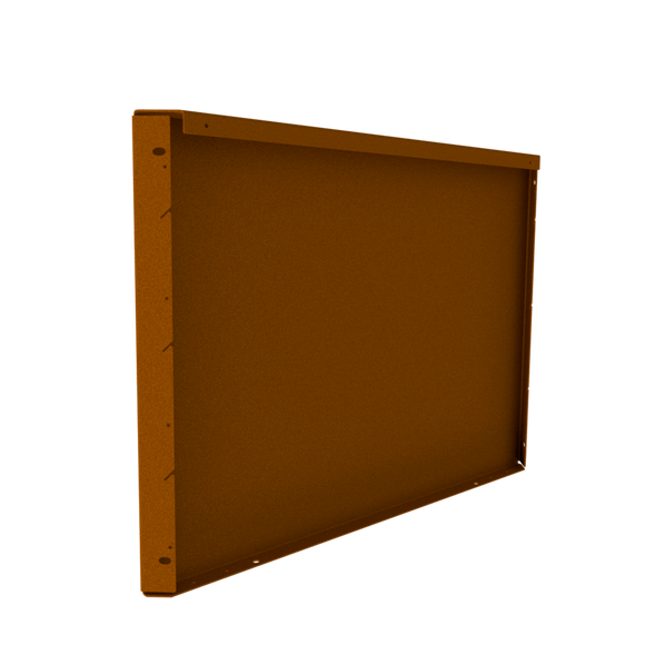 9.5" Height Modular Planter - Weathering Steel