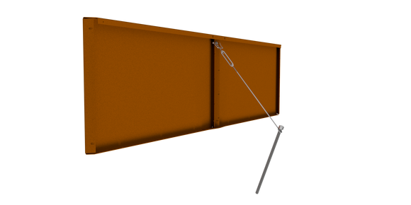 9.5" Height Modular Planter - Weathering Steel