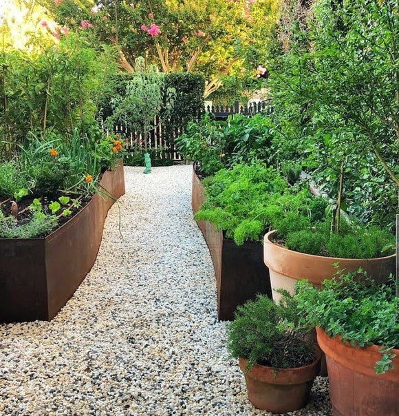 15.75" Height Flexible Steel Edging - Weathering Steel