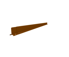 4" Height Heavy Duty Zero Flex Garden Edging - Weathering Steel